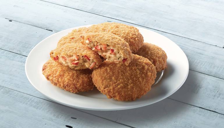 Order 6pc Crab Cakes Sea-Share food online from Long John Silver store, Goshen on bringmethat.com