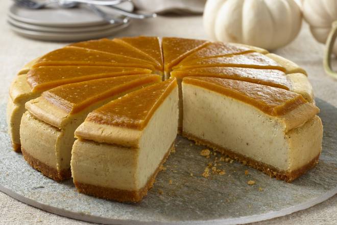 Order Pumpkin Cheesecake Slice (Seasonal) food online from Lb Cake Stop store, Baldwin Park on bringmethat.com