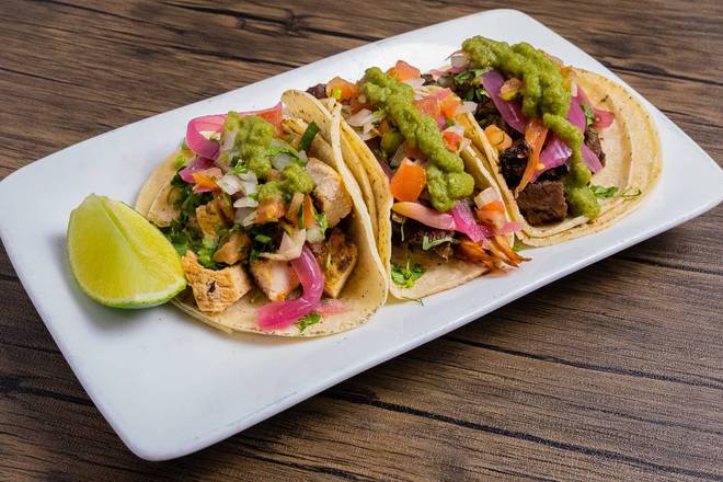 Order Tacos - Pork food online from 33 Taps store, Los Angeles on bringmethat.com