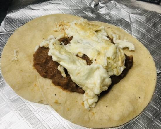 Order Egg White & Bean food online from Donut Tacos Palace store, Austin on bringmethat.com