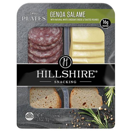 Order Hillshire Genoa Salame & Cheddar Cheese with Crackers  2.76oz food online from Everyday Needs by Gopuff store, St. Petersburg on bringmethat.com