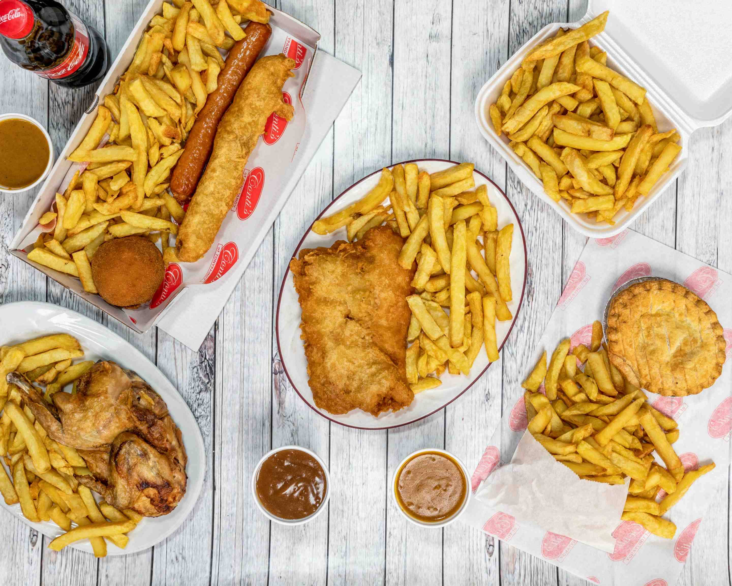 Conti’s Fish and Chip Shop Menu Takeaway in Llwynypia Delivery Menu