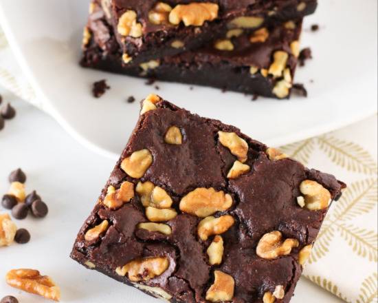 Order Vegan - Chocolate Walnut Brownie food online from Paradis Ice Cream store, Sherman Oaks on bringmethat.com