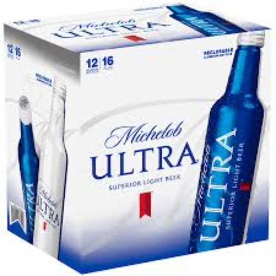Order MICHELOB ULTRA 16oz/12pk ALUMINUM BOTTLES  food online from Duke Liquor & Jr. Market store, Los Angeles on bringmethat.com
