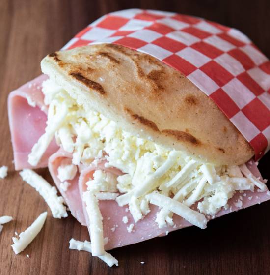 Order Ham & Cheese Arepa food online from La Latina store, Miami on bringmethat.com
