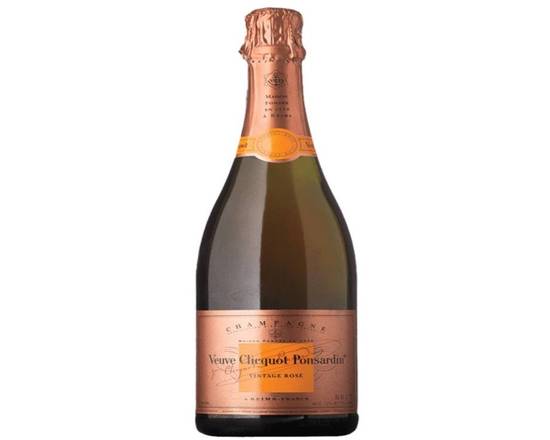 Order Veuve Clicquot Rose, 750mL champagne (12.5% ABV) food online from Pit Stop Liquor Mart store, El Monte on bringmethat.com