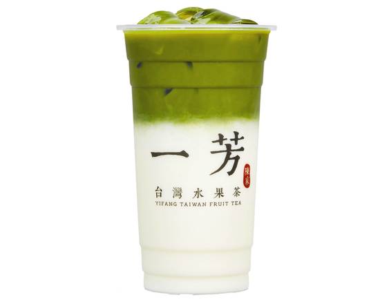 Order Kyoto Uji Matcha Latte / 京都宇治抹茶鮮奶 food online from Yifang Taiwan Fruit Tea store, SF on bringmethat.com