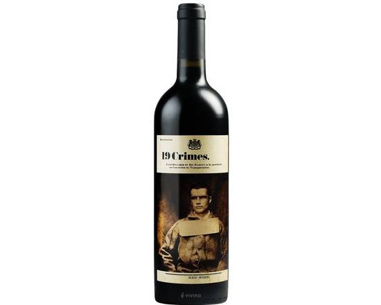 Order 19 Crimes Red Blend, 750mL wine (13.5% ABV) food online from Xtra Liquors & Wines store, WEST MIAMI on bringmethat.com