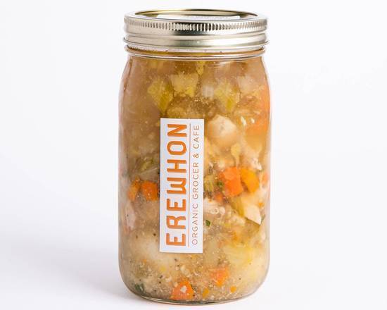 Order Chicken Matzo Ball Soup 32 oz. Mason Jar food online from Erewhon Market store, Santa Monica on bringmethat.com