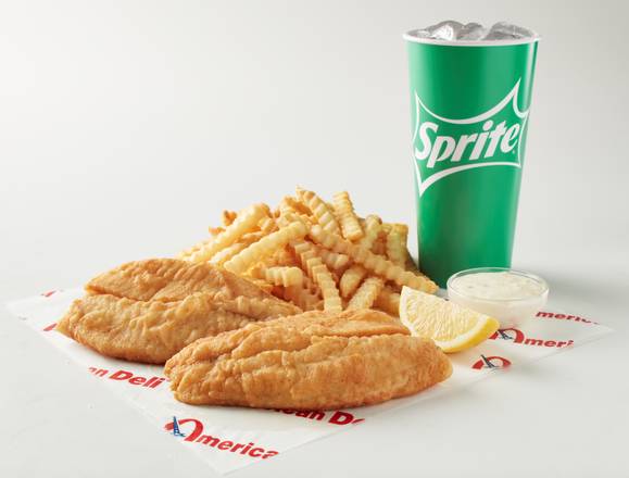 Order Whiting 2pcs. (Meal) food online from American Deli store, Greensboro on bringmethat.com