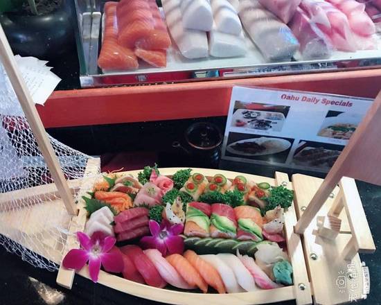Order Lover Boat for Two food online from Oahu Hawaiian Bbq &amp; Sushi Bar store, Bismarck on bringmethat.com