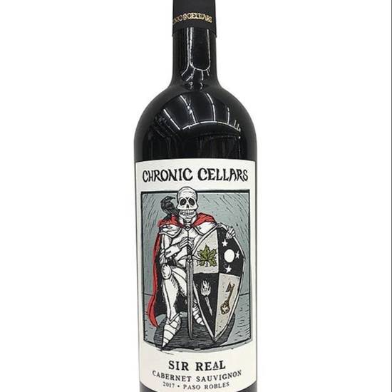 Order CHRONIC CELLARS SIR REAL CABERNET SAUVIGNON 750ML food online from Rocky Liquor store, Claremont on bringmethat.com