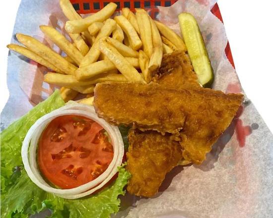 Order Fish Sandwich food online from The Green Parrot store, Casselberry on bringmethat.com