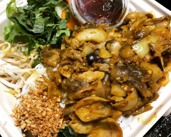 Order VE3 Lemongrass straw mushroom with vermicelli  food online from The Ripple Of Smiles store, Honolulu on bringmethat.com