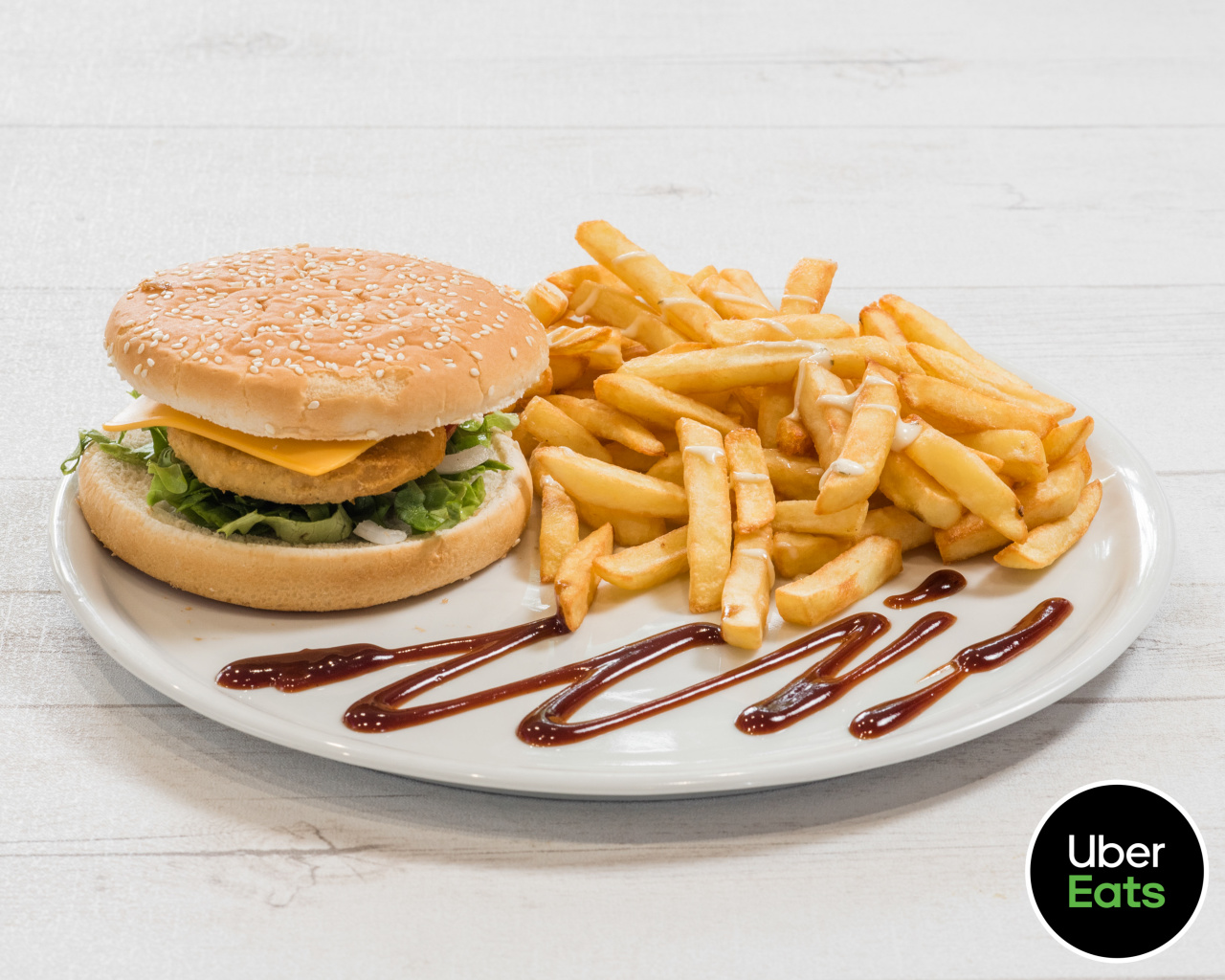 Menu burger chicken