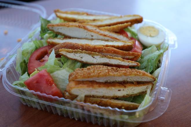 Order Crispy Chicken Salad food online from Norm's Famous Charbroiled Hamburgers store, Whittier on bringmethat.com