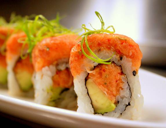 Order Double Spicy Salmon Roll food online from Go Fish Sushi store, Watertown on bringmethat.com