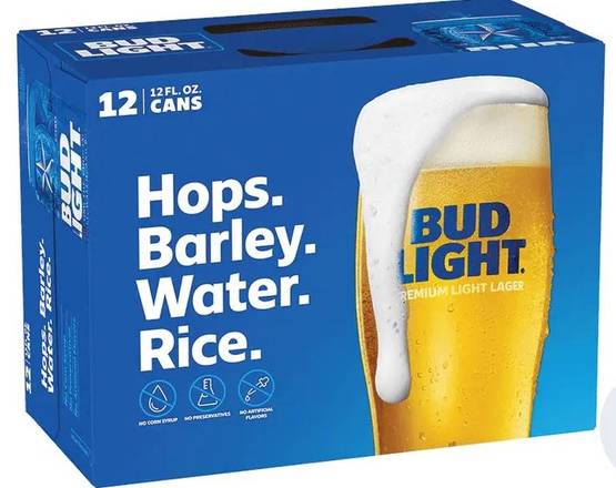 Order Bud Light, 12pk-12oz can beer (4.2% ABV) food online from Xtra Liquors & Wines store, WEST MIAMI on bringmethat.com
