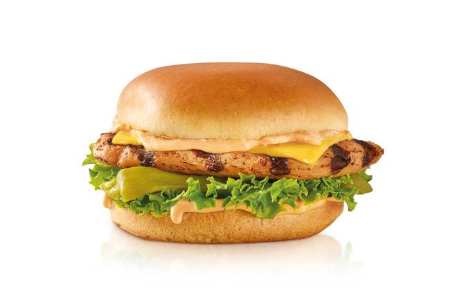Order Charbroiled Santa Fe Chicken™ Sandwich food online from Carl's Jr. store, Highland on bringmethat.com
