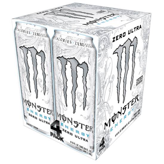 Order Monster Zero Ultra 4 Pack 16oz food online from Casey store, Omaha on bringmethat.com