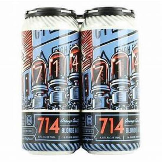 Order Bottle Logic 714 Blonde 4pack,16oz food online from Rocky Liquor store, Claremont on bringmethat.com