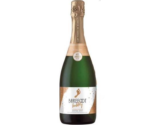 Order Barefoot Bubbly Extra Dry Champagne 750 ml 11.5% food online from Pit Stop Liquor Mart store, El Monte on bringmethat.com
