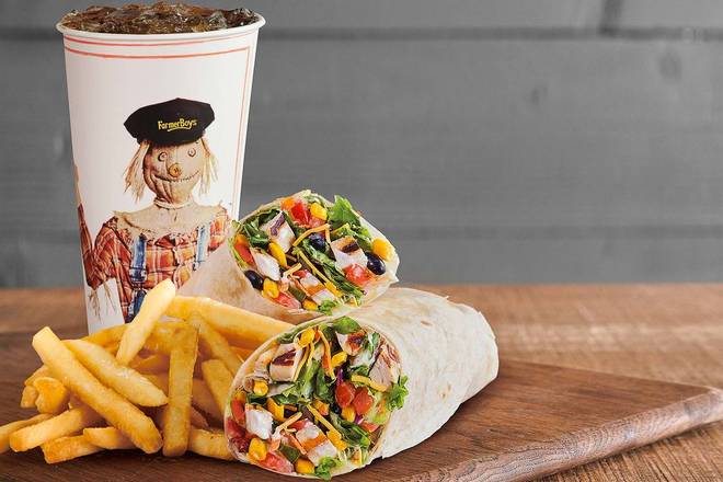 Order Southwest Chicken Wrap Combo food online from Farmer Boys store, Santa Fe Springs on bringmethat.com