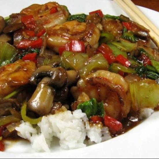 Order C25. Shrimp with Black Pepper food online from Excel Chinese Restaurant store, South Chesterfield on bringmethat.com