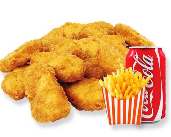 Order 20 Pieces Chicken Nuggets WITH FRIES SOAD food online from Kennedy Fried Chicken store, The Bronx on bringmethat.com