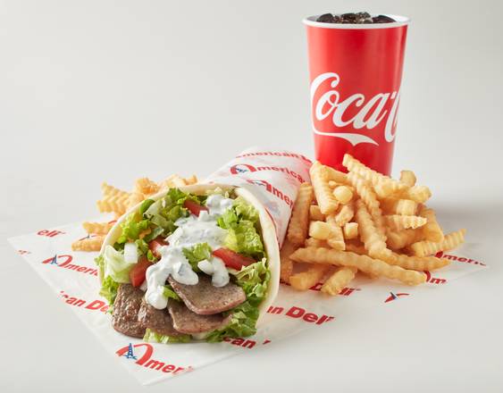Order Gyro Meal (Fries and Drink) food online from American Deli store, Chamblee on bringmethat.com