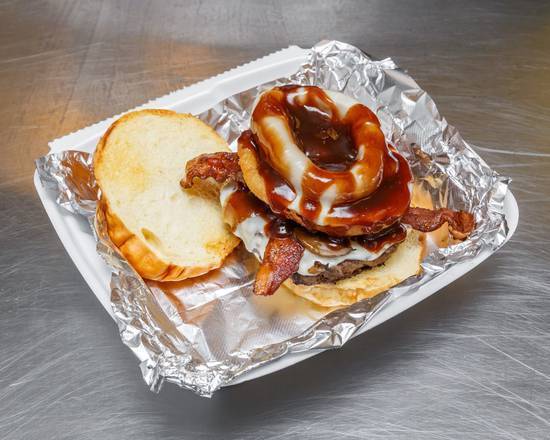 Order Rodeo (Ro-Day-Oh) Burger (1/2 lb) food online from Big Shot Bob House Of Wings store, Mckeesport on bringmethat.com