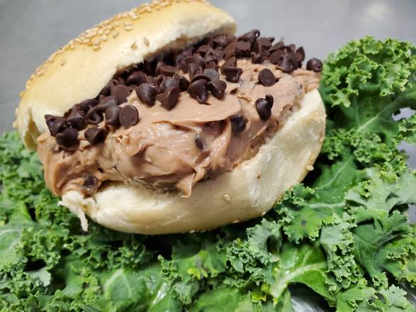 Order Chocolate Chip Cream Cheese (1/2 LB) food online from Long Island Bagel Cafe store, Scarsdale on bringmethat.com