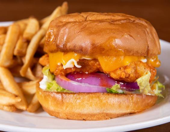 Order Buffalo Chicken sandwich food online from Green Mill store, Lakeville on bringmethat.com