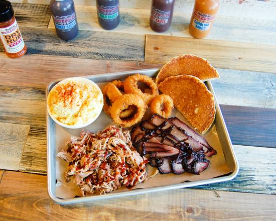 Order 2 Meat Sampler food online from Bar-b-Cutie store, Nashville on bringmethat.com