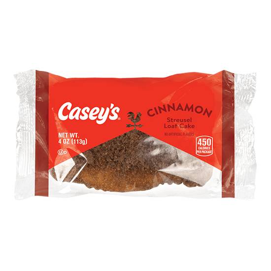 Order Casey's Cinnamon Streusel Loaf Cake 4oz food online from Casey's General Store store, Lincoln on bringmethat.com