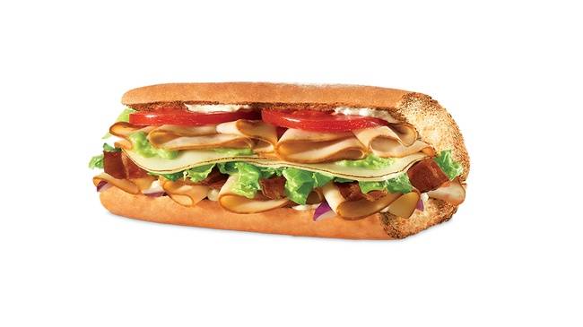 Order Turkey Bacon Guacamole Sub food online from Quiznos store, Denver on bringmethat.com