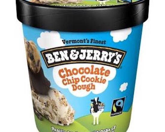 Order Ben & Jerry's Chocolate Chip Cookie Dough Pint food online from George's Market store, San Francisco on bringmethat.com