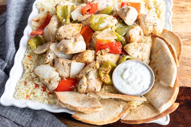 Order Chicken Souvlaki Family Size food online from Savory Salads store, Arlington Heights on bringmethat.com