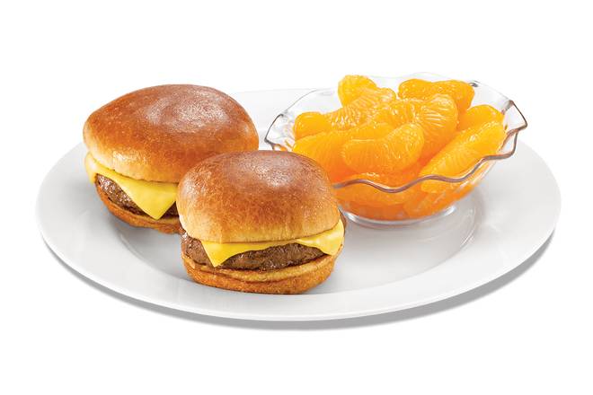 Order Lil' Scoop Mini Cheeseburgers† food online from Friendly Restaurants store, Orlando on bringmethat.com