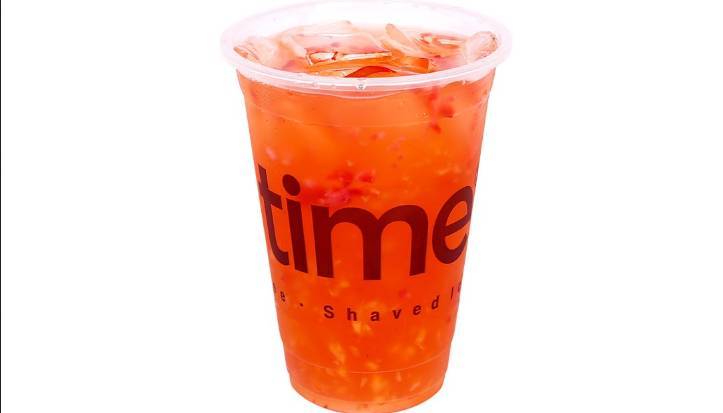 Order Peach Strawberry Iced Tea food online from Boba Time store, Los Angeles on bringmethat.com