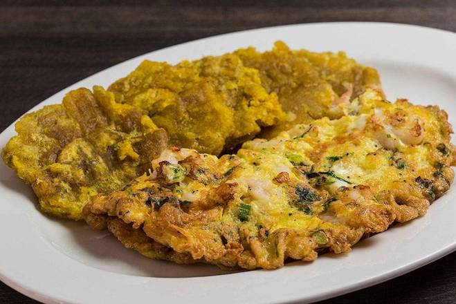 Order Tortilla de Camarones  food online from El Guayaquileno Restaurant store, Elmhurst on bringmethat.com