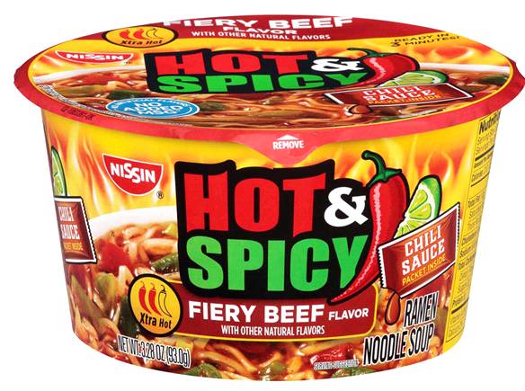 Order Hot N Spicy Bowl Beef Flavor food online from Fresko Market store, Miami on bringmethat.com