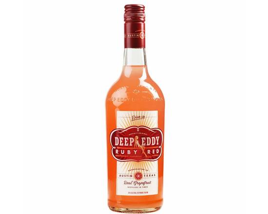 Order Deep Eddy Grapefruit, 750mL vodka (35.0% ABV) food online from Woodbury Wine & Spirits store, ORLANDO on bringmethat.com