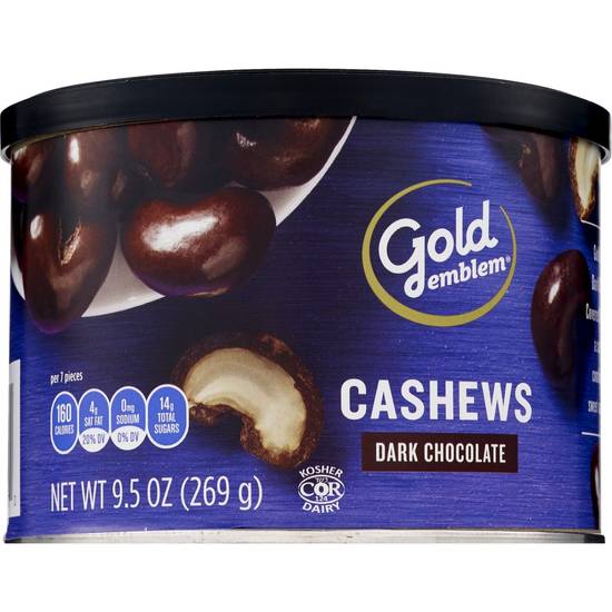 Order Gold Emblem Dark Chocolate Covered Cashews, 9.5 OZ food online from Cvs store, DOVER on bringmethat.com