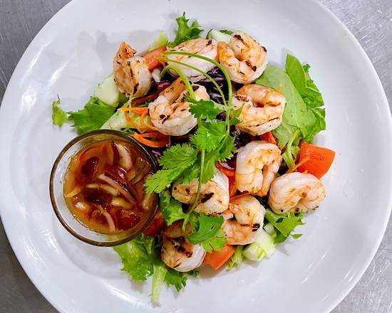 Order Grilled Shrimp Salad food online from Baramee Thai Restaurant store, San Pedro on bringmethat.com