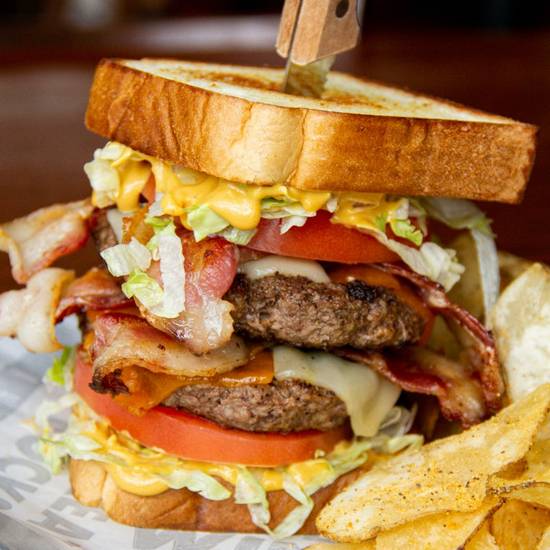 Order The Big Beefy Burger food online from Wild Wing Cafe store, Greenville on bringmethat.com
