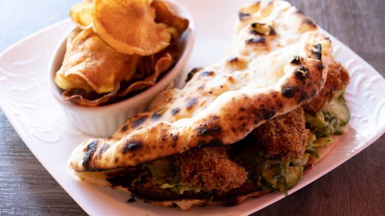Order Bengal Chicken Sandwich (Naan Vaj), Veggie, and Potato Chips food online from India's Flavor store, Glendale on bringmethat.com