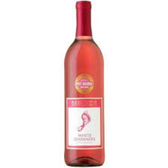 Order BAREFOOT WHITE ZINFANDEL 750ML BOTTLE food online from Duke Liquor & Jr. Market store, Los Angeles on bringmethat.com
