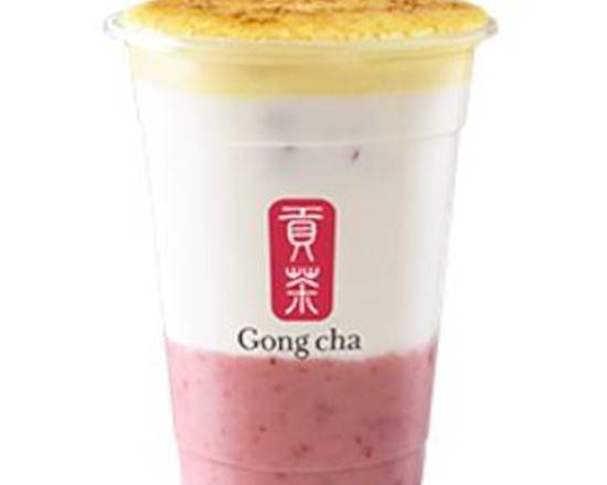 Creme Brulee Strawberry Latte (No toppings)