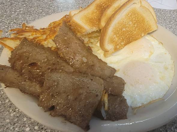 Order #10 Greek Breakfast food online from Fleetwood diner store, Ann Arbor on bringmethat.com
